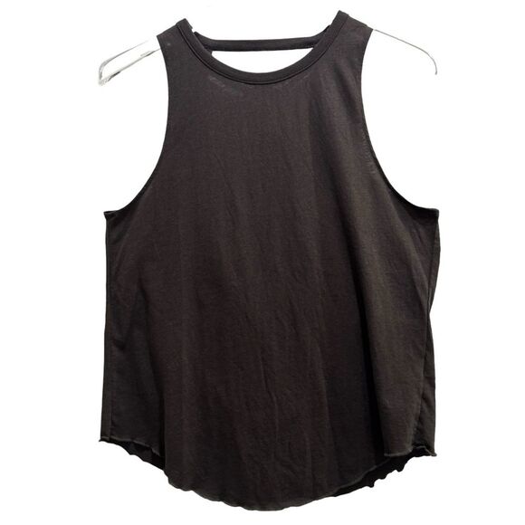 Chaser Vintage Jersey Knotted Drape Back Shirttail Tank Relaxed Medium - Picture 1 of 8